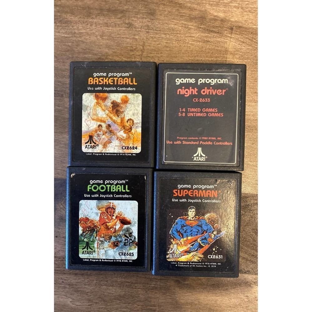 atari 1978 games Set of 4 in working condition